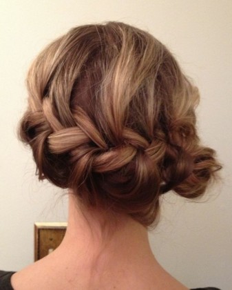 French Braided Bun Hair style