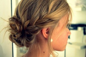 French Braided Bun Hair style