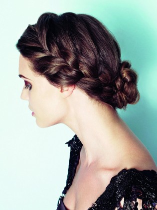 French Braided Bun Hair style