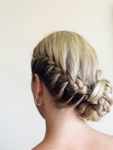 French Braided Bun Hairstyle