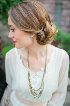 Low Side Bun Hairstyle
