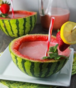 Summer drinks - Strawberry Watermelon Lemonade