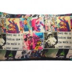Fashion collage cushion cover