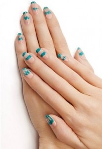 nail art - tir dye