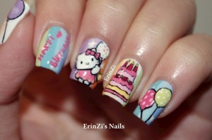 Nail Art Guide - Birthday Party Girly Nail Art