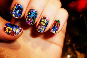 Funky Party Girly Nail Art - Nail Art Guide