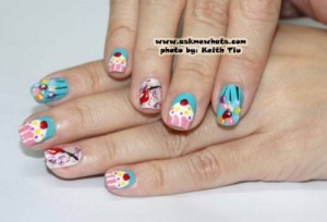 Nail Art Guide - Birthday Party Girly Nail Art