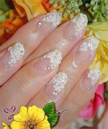 Nail art gudie - Wedding party Girly Nail Art