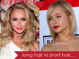short hair vs long hair - hairs style - long hair vs short hair - celebrities in long hairs and short hairs - hair Styles