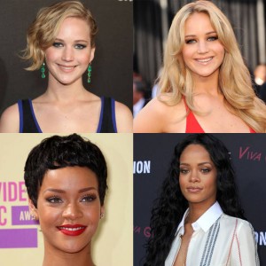 hairs style - long hair vs short hair - celebrities in long hairs and short hairs - hair Styles