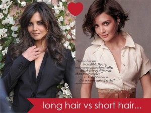 hairs style - long hair vs short hair - celebrities in long hairs and short hairs - hair Styles