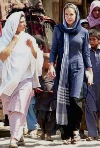 angelina jolie wearing shalwar kameez - salwar kameez with childerns