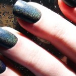 Express your beauty through black nail art 002