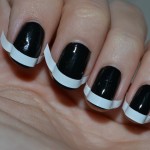 Express your beauty through black nail art 005