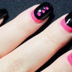 Express your beauty through black nail art 008