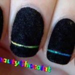 Express your beauty through black nail art 011