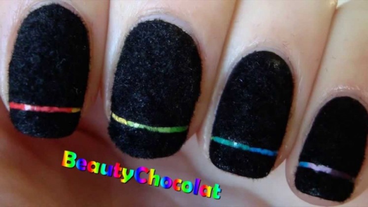 Express your beauty through black nail art