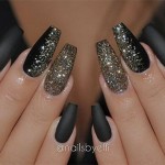 Express your beauty through black nail art