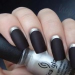 Express your beauty through black nail art 022