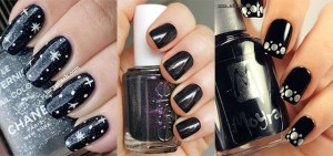 Express your beauty through black nail art