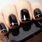 Express your beauty through black nail art 024