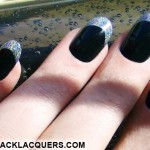 Express your beauty through black nail art 025