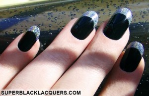 Express your beauty through black nail art