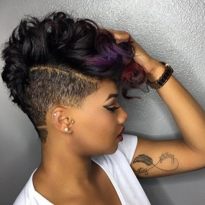 short haircut style for black women