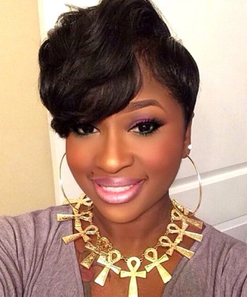 short haircut style for black women