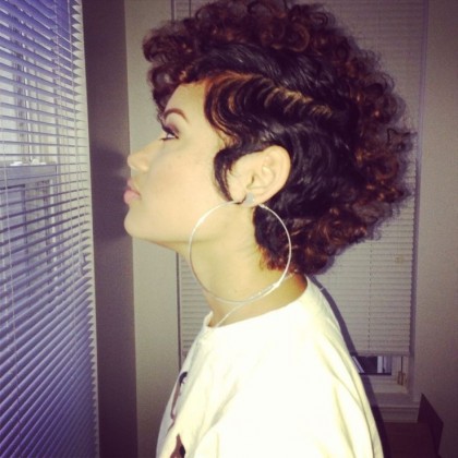 short haircut style for black women