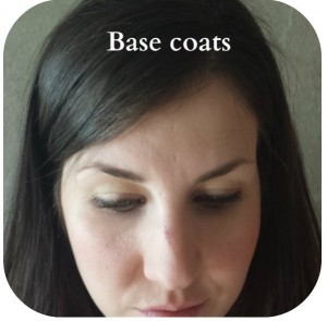 Base coat - Colour base coat on your eyes