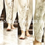 tulip embroided shalwar