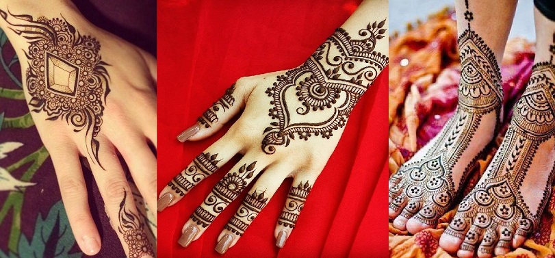 Best Stylish Designs - Light and heavy designs for hands and feet for this eid