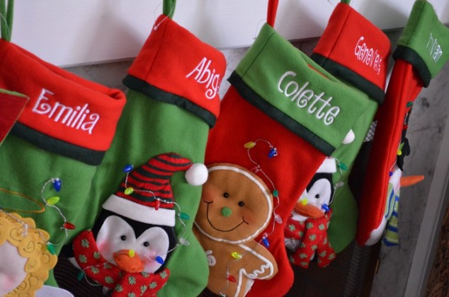 Monogrammed stockings for kids 11