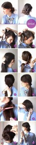 Twist hairstyle for flat hair
