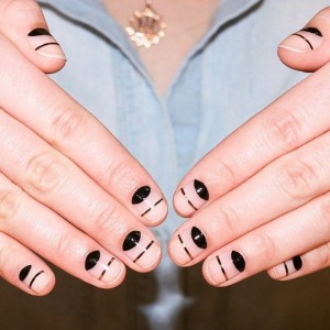 Over The Moon Lunular Style Nail Art
