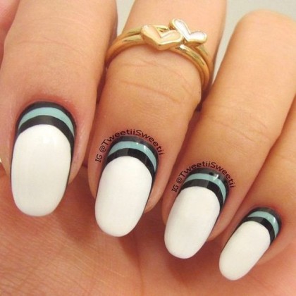 Over The Moon Lunular Style Nail Art