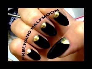 Over The Moon Lunular Style Nail Art