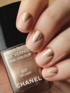 Trendy Triangles nail art design