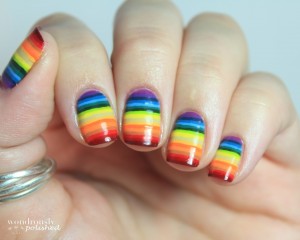 Visual Stripes Achieve best nail art