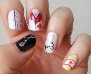 learn how to apply Great Angles Old Fashioned Nail Art