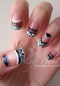 learn how to apply Great Angles Old Fashioned Nail Art