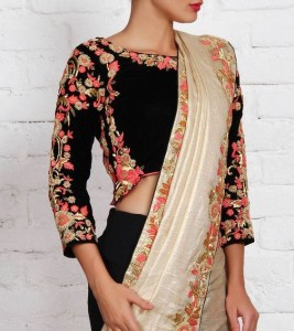 saree blouse with full sleeves