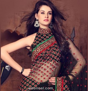High Neck Blouse Designs for your sari this year