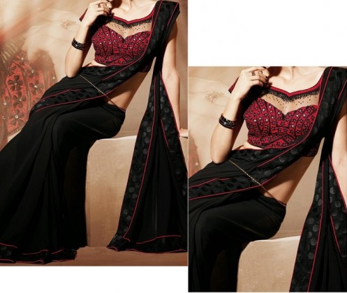 Saree Draping Styles for slim looks