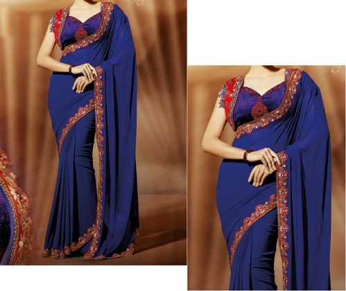 Saree Draping Styles for slim looks