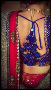 Deep back neck blouse designs for your saree