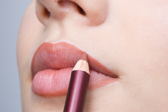 lip liner application attractive lips