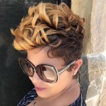 Spiral Ombre Hairstyle – Short and yet Spiral hairstyle