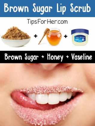 scrub for attractive lips